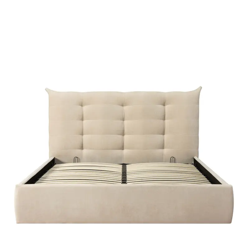 Serenita - Cama con arcón de tela 160x200cm