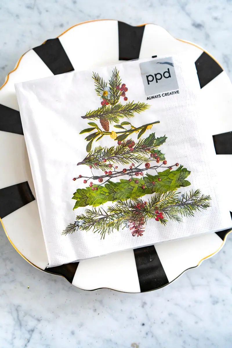 Servilletas Árbol De Navidad Medianas