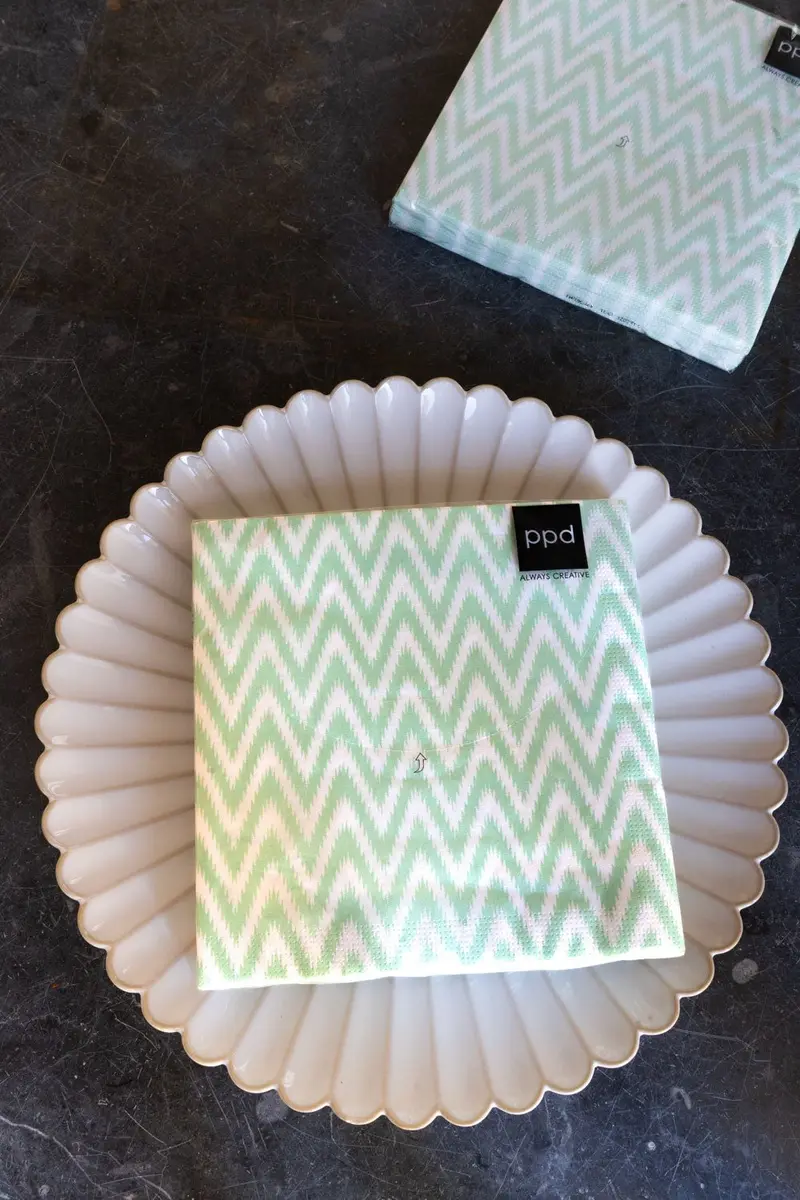 Servilletas Ikat Verdes Grandes
