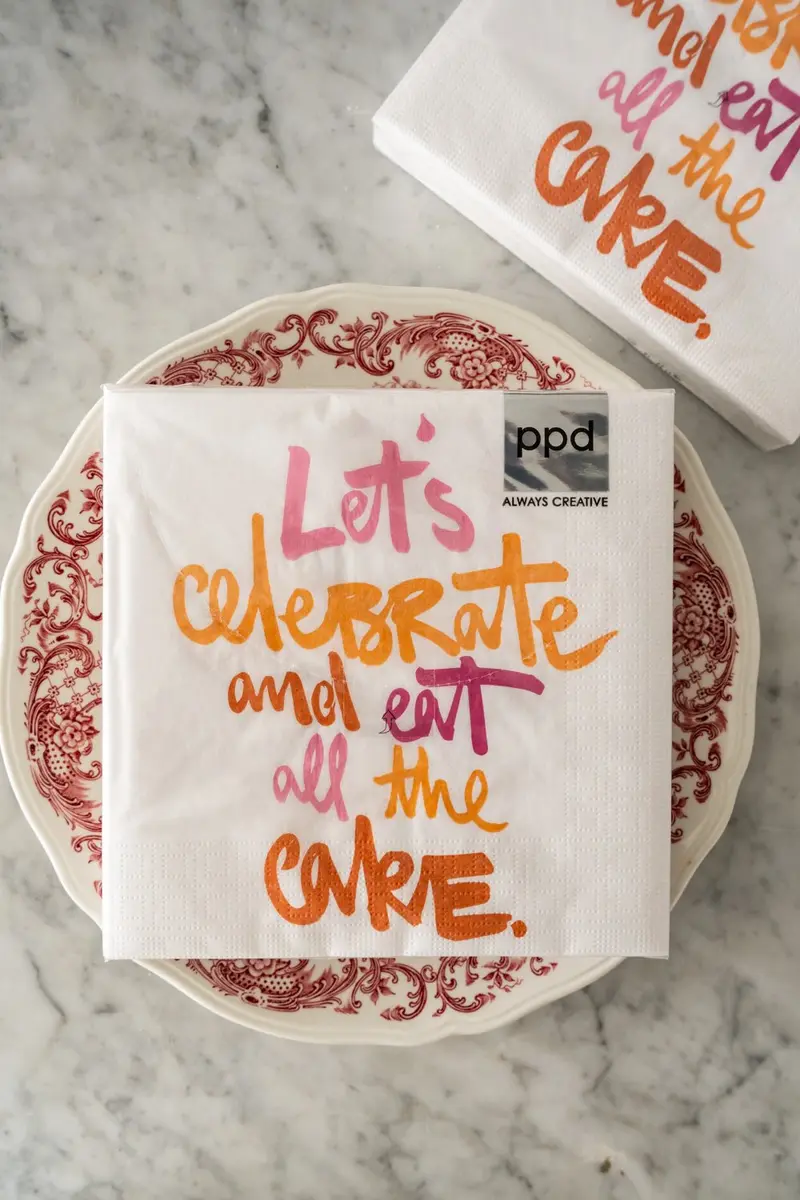 Servilletas Let´S Celebrate And Eat All The Cake Grandes