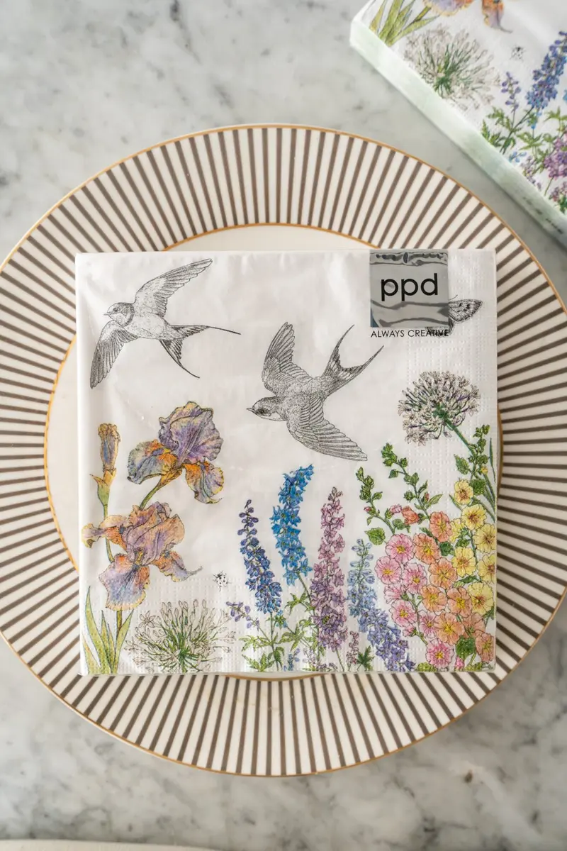 Servilletas Pájaros & Flores Grandes