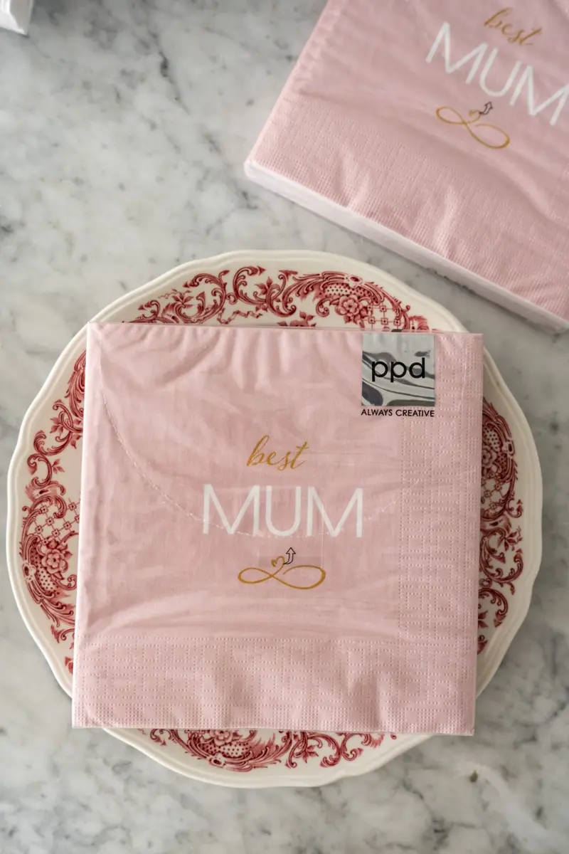 Servilletas Rosas Best Mum Grandes