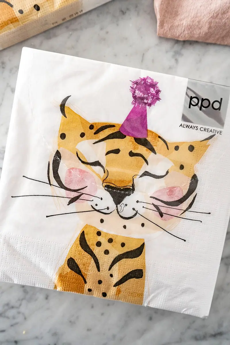 Servilletas Tigre Cumpleaños Grandes