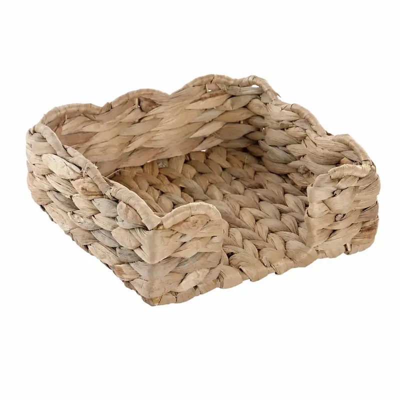 SERVILLETERO JACINTO DE AGUA METAL 18X18X7 NATURAL