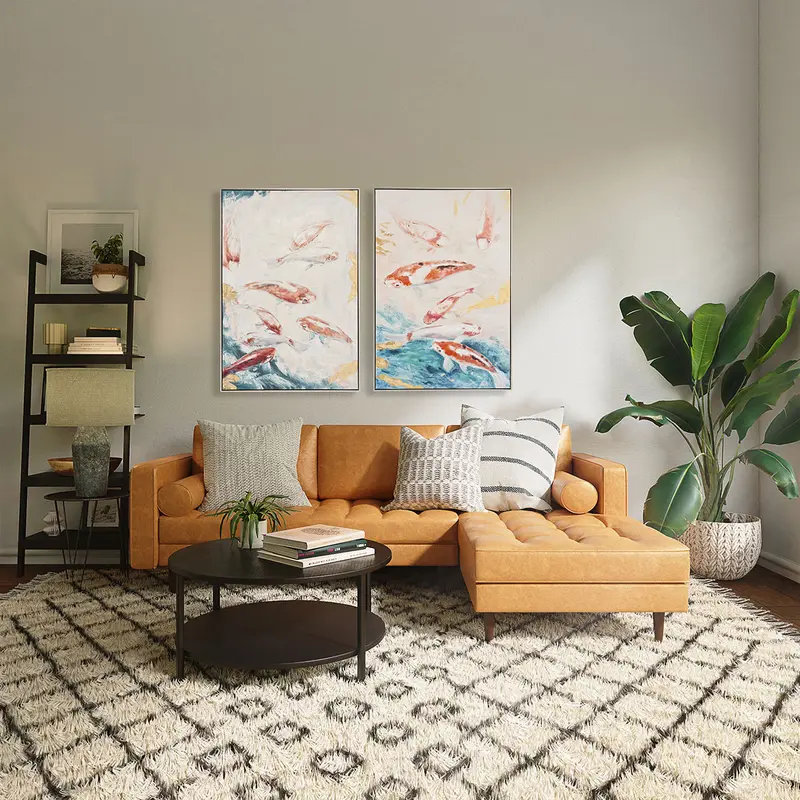 Set 2 Cuadros Pisces 160x120cm