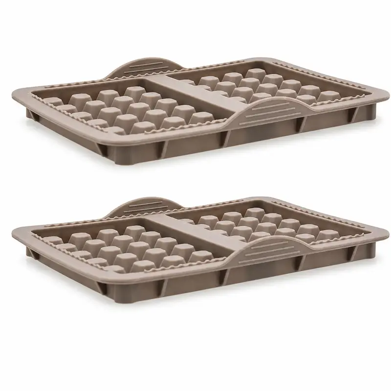 SET 2 MOLDES GOFRES 21X14,5CM CRETA QD