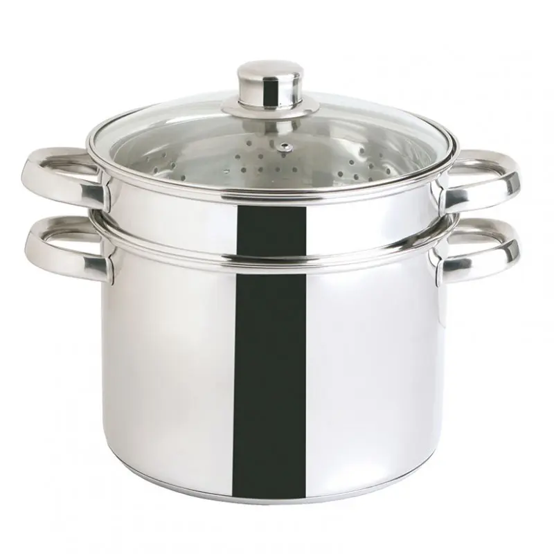 SET 3 OLLAS PASTA & VAPOR INOX GASTRO FRESH