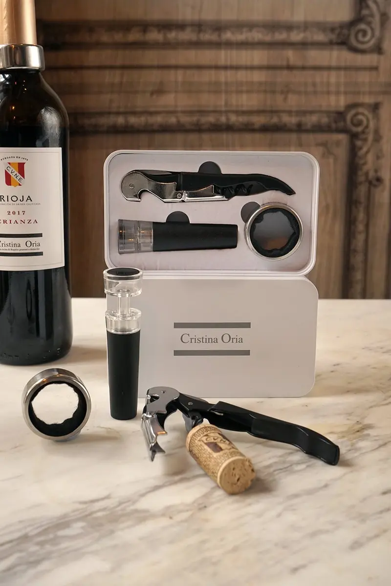 Set 3 Piezas Vino Co