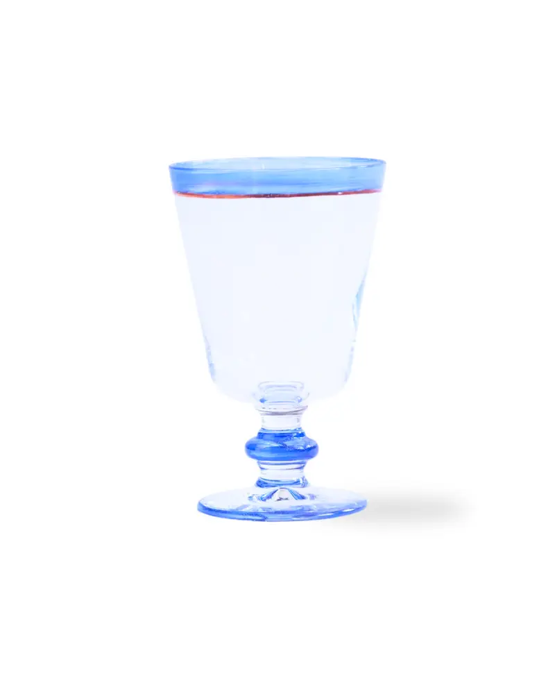 SET 4 COPAS HANDMADE (raya azul)