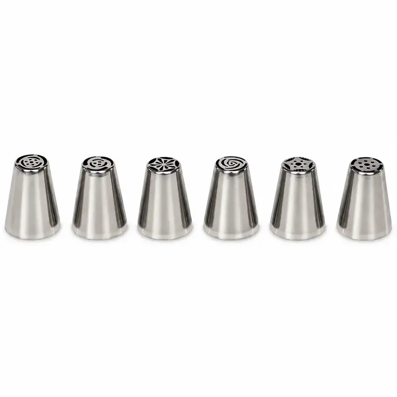 SET 6 BOQUILLAS FLOR PATISSE