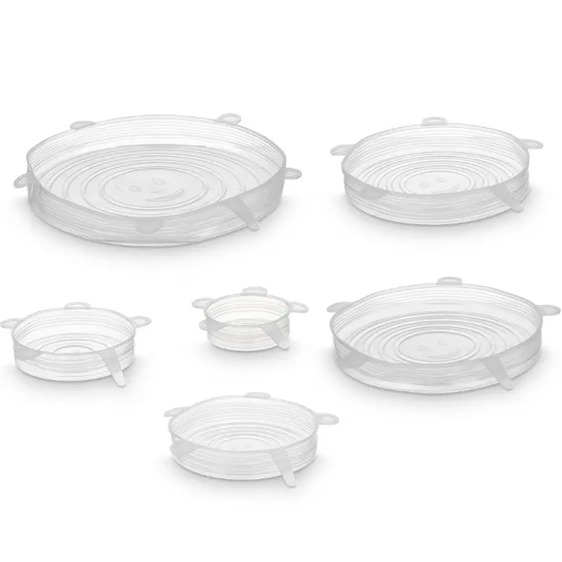 SET 6 TAPAS DE SILICONA EXTENSIBLES