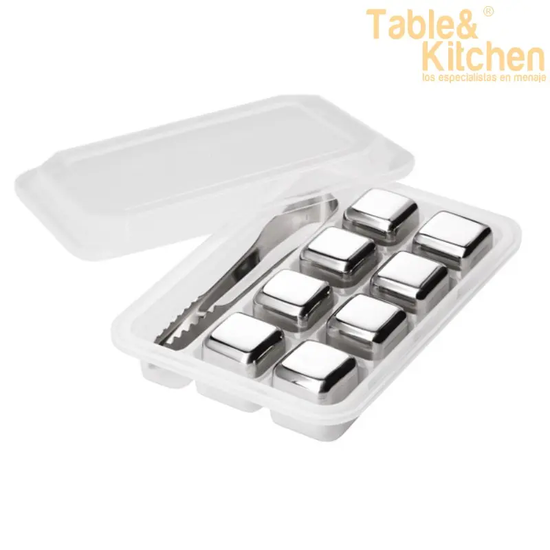 SET 8 CUBITOS + PINZA INOXIBAR
