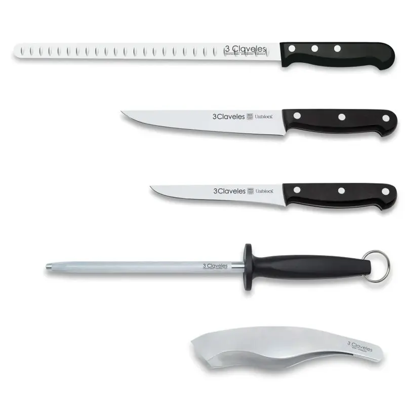 SET CORTE JAMON UNIBLOCK 3 CLAVELES