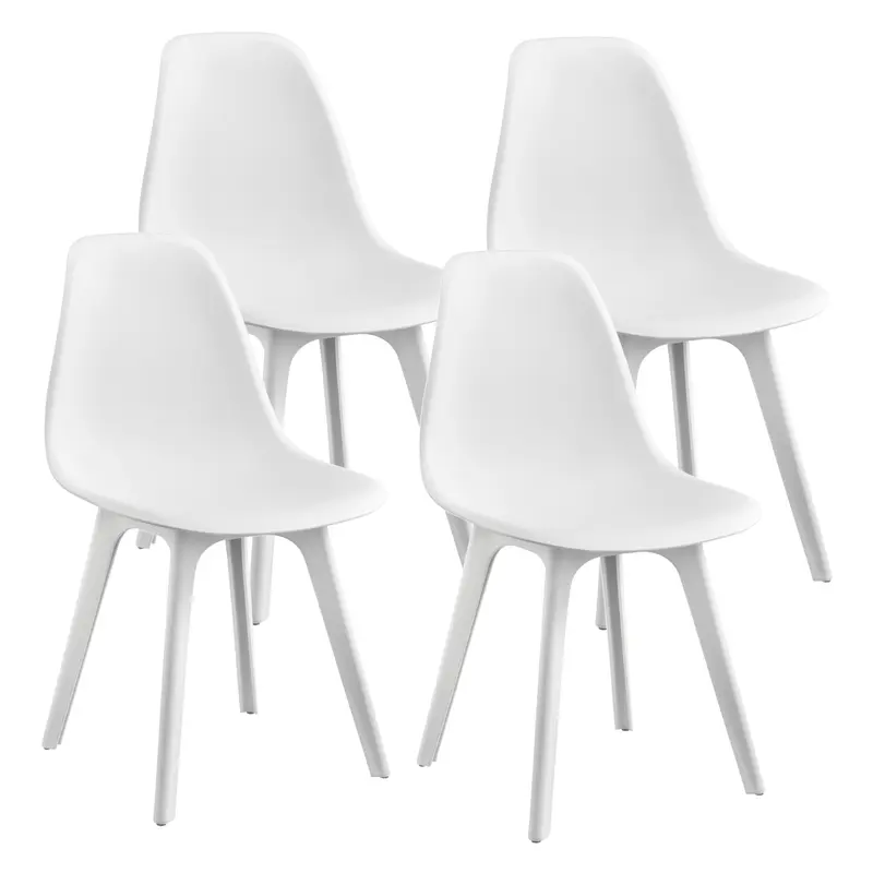 Set de 4 sillas de comedor Brevik 83x54x48 cm en varios colores en.casa