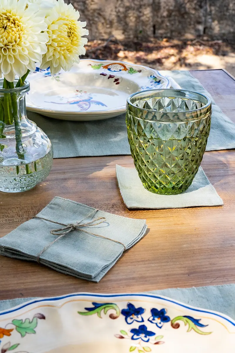 Set De Cuatro Posavasos De Lino