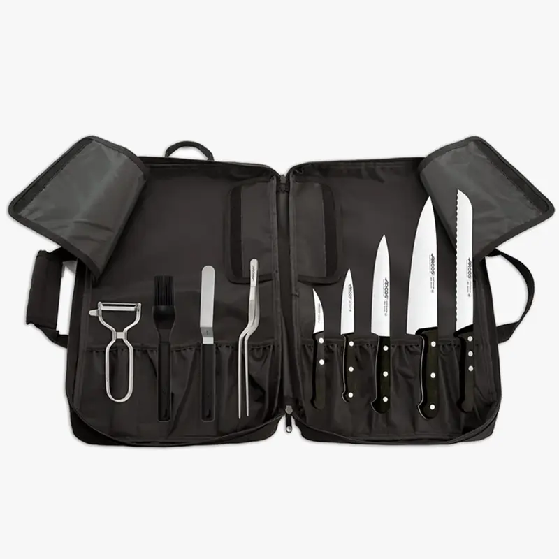 Set de cuchillos + gadgets + mochila Serie Universal
