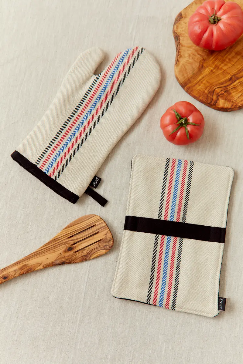 Set de horno sarga de burgos crudo
