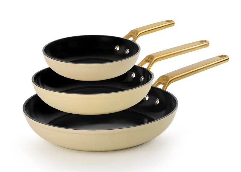 Set de sartenes Samoa Iconic beige 20, 24 y 28 cm