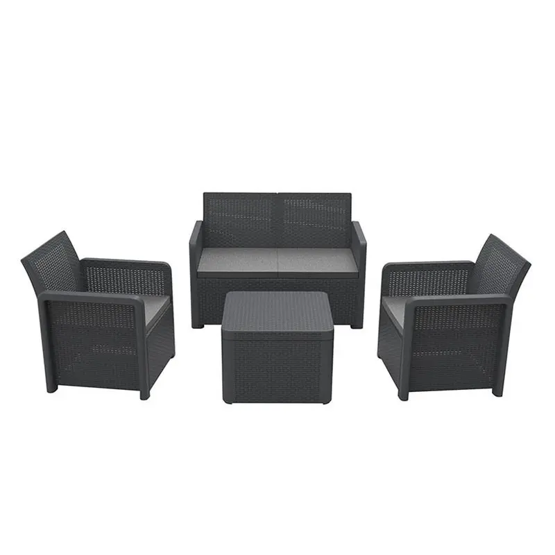 SET MUEBLES JARDÍN NASSAU STORAGE GRAFITO
