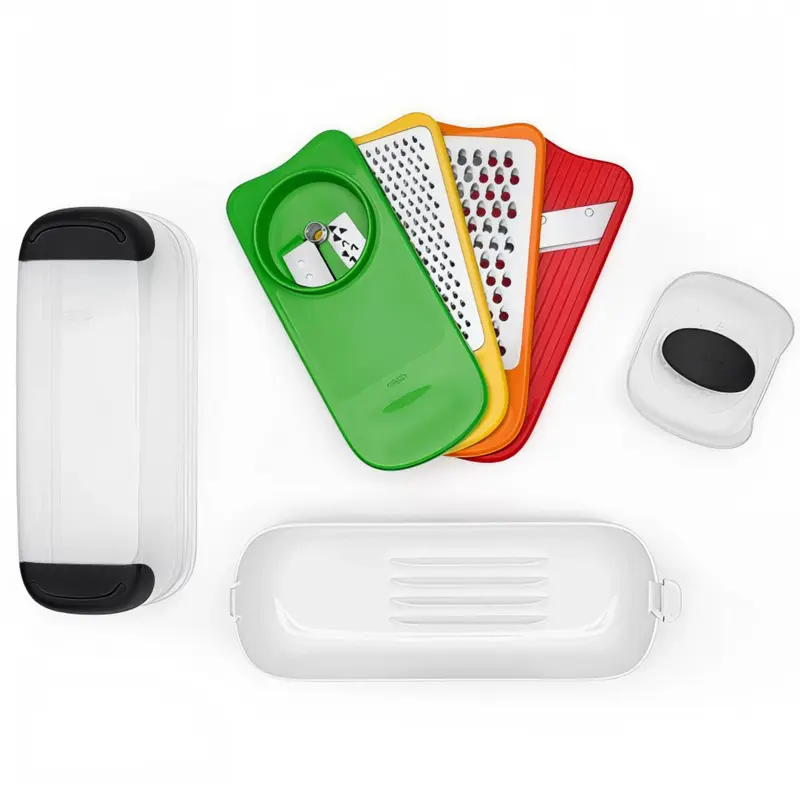 SET SPIRALIZADOR, RALLADOR Y MANDOLINA C/CONTENEDOR OXO