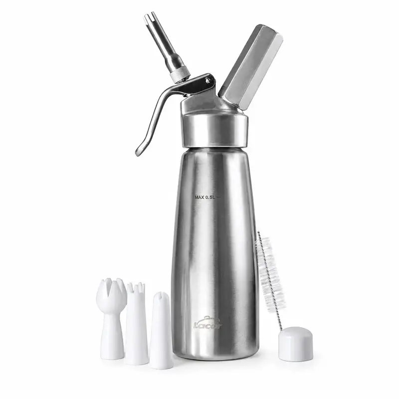 SIFÓN CREMA ACERO INOX + ALUMINIO 0,5L
