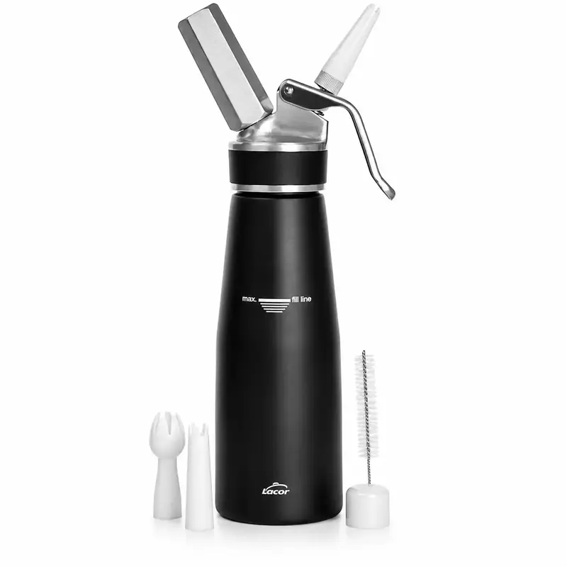 SIFON CREMA ALUMINIO 0,5L BLACK