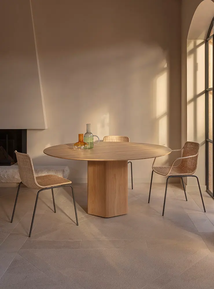Silla de comedor con reposabrazos Lapala