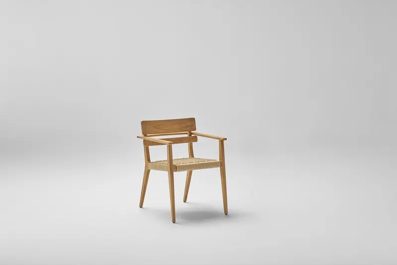 Silla de comedor con reposabrazos Paralel