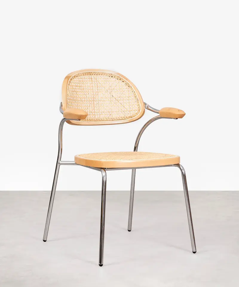 Silla de Comedor en Madera y Metal Elin
