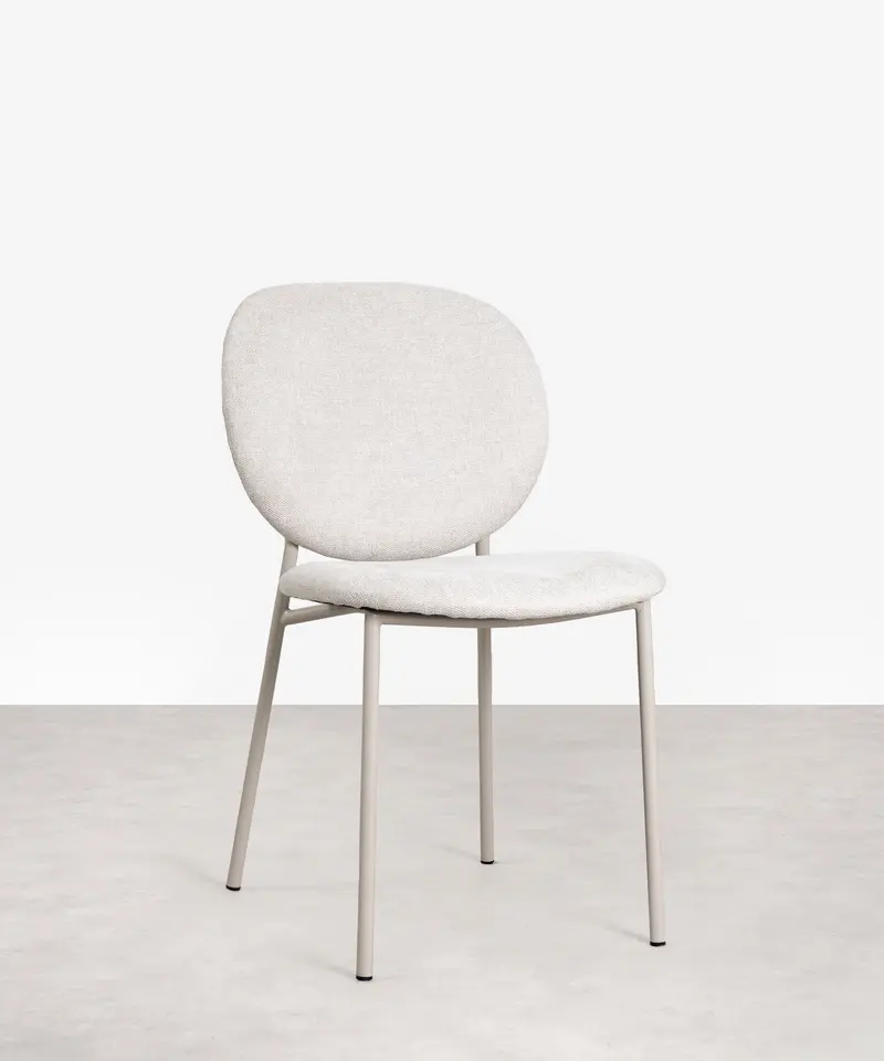 Silla de Comedor en Tela y Metal Maruchi