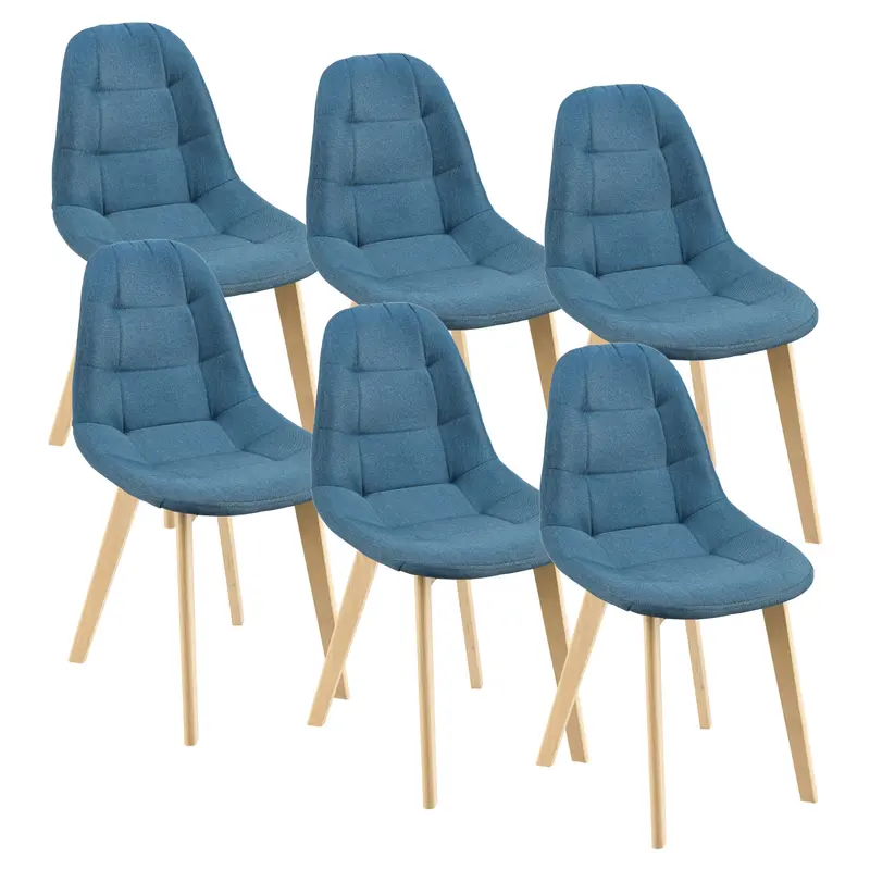 Silla de comedor Kopparberg juego de 6 unidades varios colores en.casa