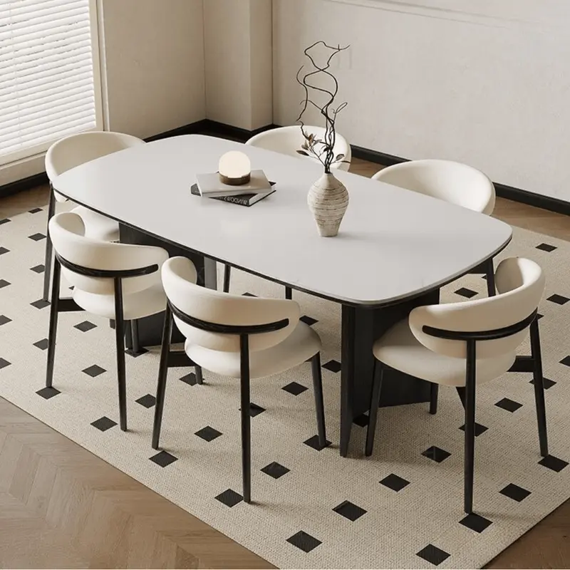 Silla de comedor nórdica acero negro Olimpo