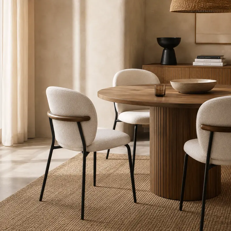 Silla de comedor nórdica Dina