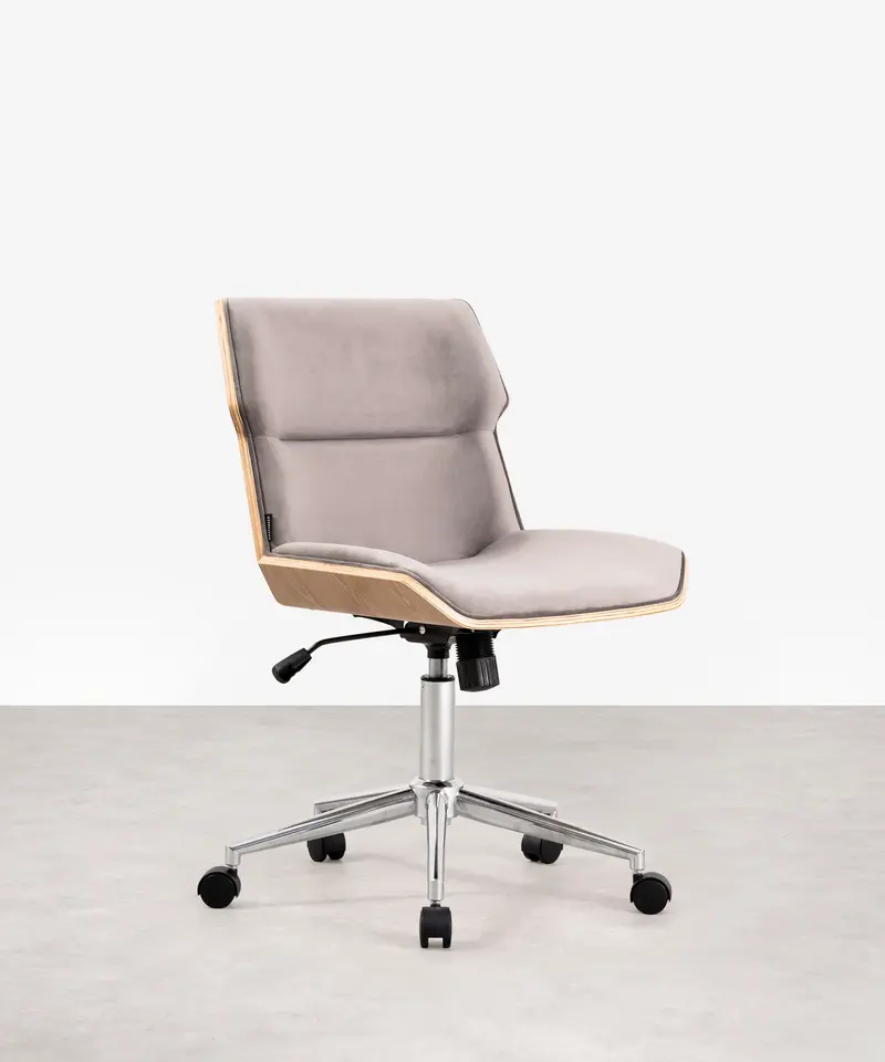 Silla de Escritorio de Tela y Madera Lenox