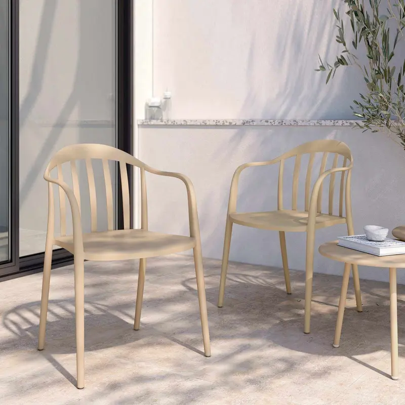 Silla de jardín mod. Ubilam, pack 4 udes.| Apilable | Interior y Exterior
