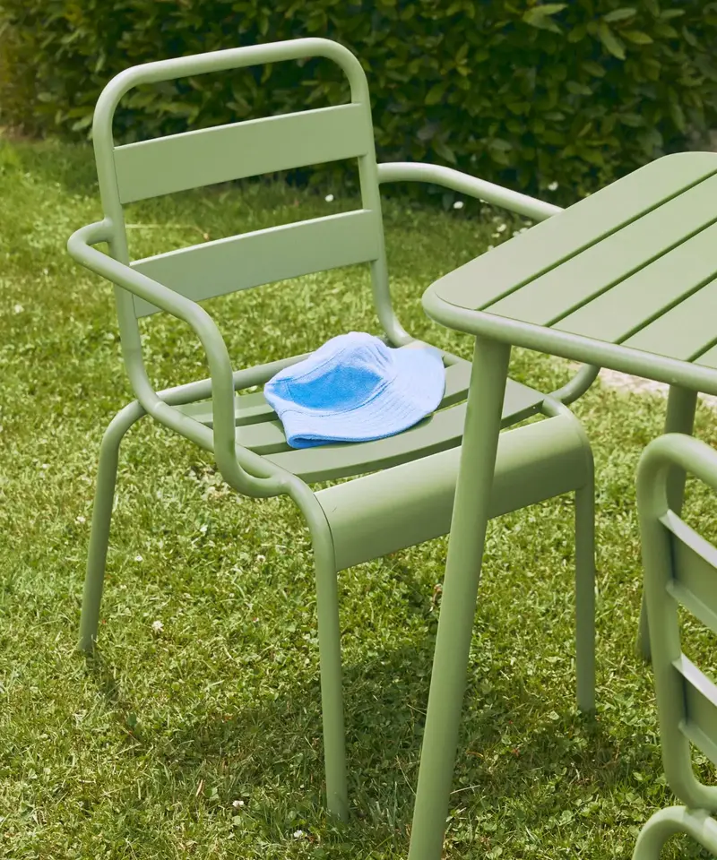 Silla de Metal con Reposabrazos Bora Arms