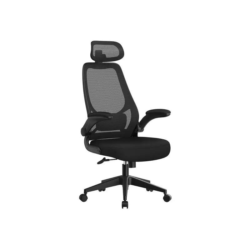 Silla de Oficina con Reposabrazos Ajustables Negro