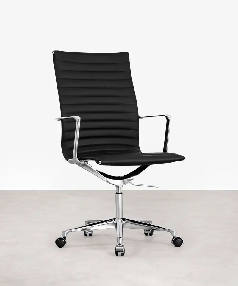 Silla de Oficina en Piel High Base Baltimore