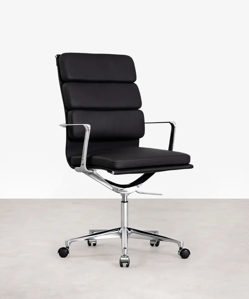 Silla de Oficina en Piel High Base Boston