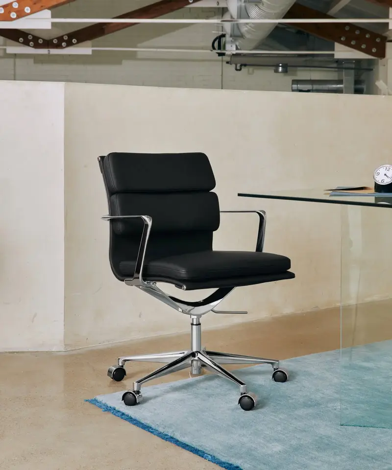 Silla de Oficina en Piel Low Base Boston