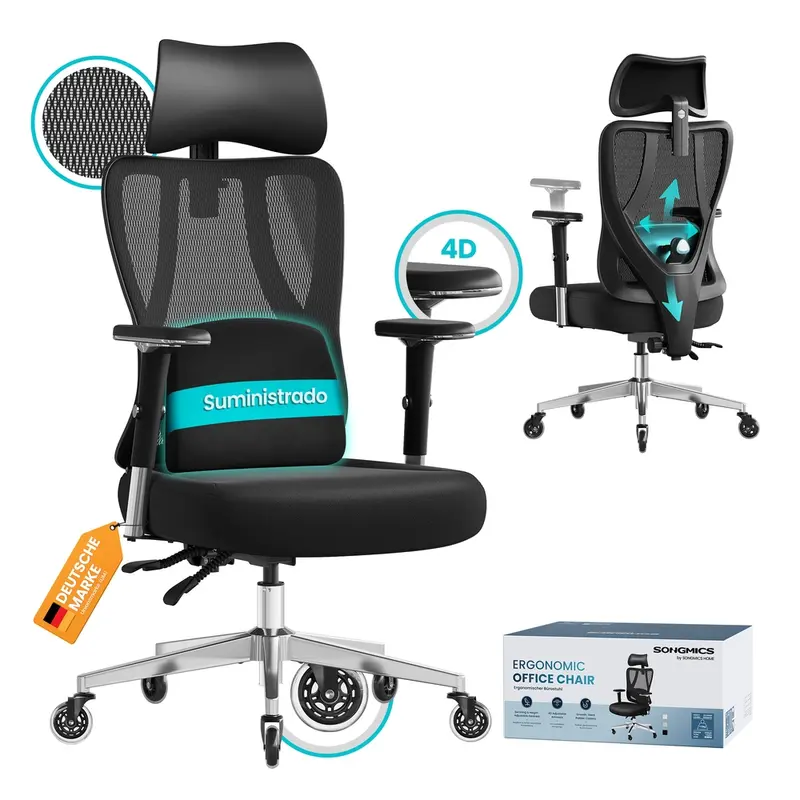 Silla de Oficina Ergonómica para Trabajo y Gaming