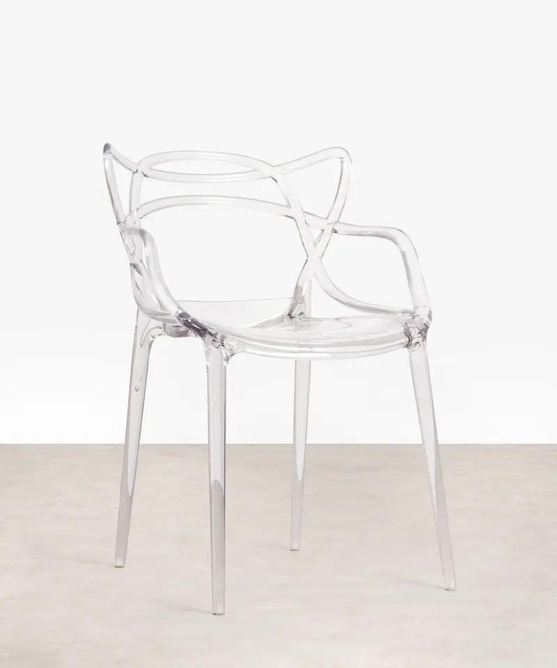 Silla de Policarbonato con Reposabrazos Ribbon