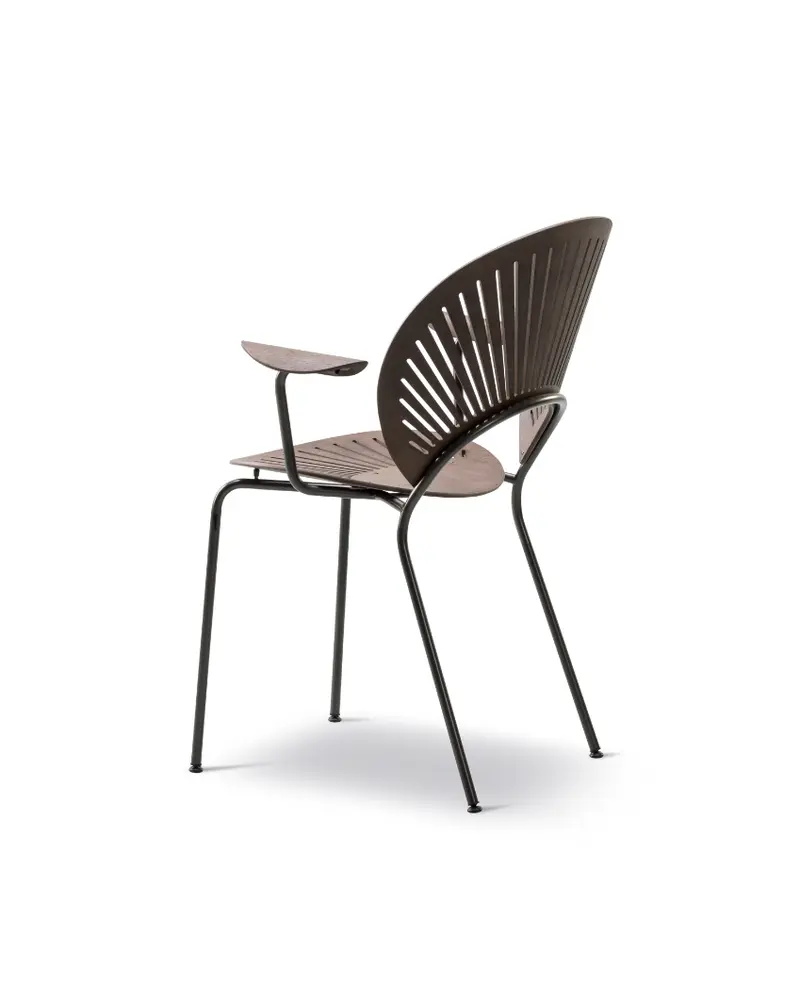 Silla Trinidad con brazos y asiento de madera maciza