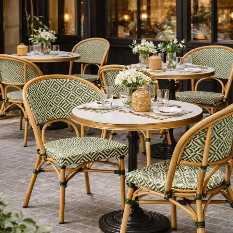 Silla Verdier Bistro Bamboo Look
