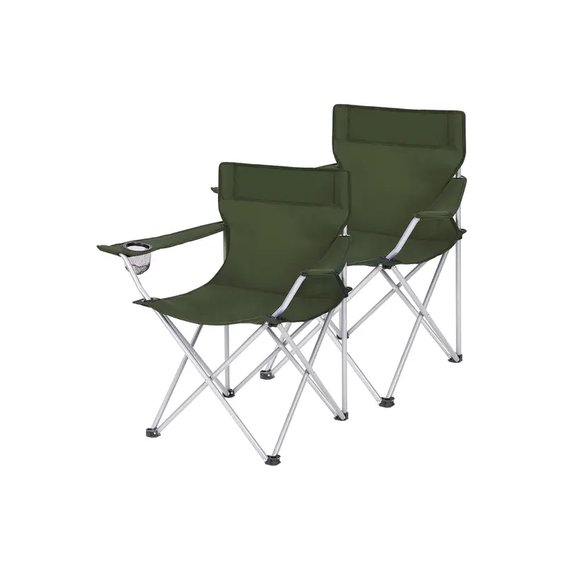 Sillas de Camping de Exterior Apoyabrazos Bolsillo para Tazas Portátil