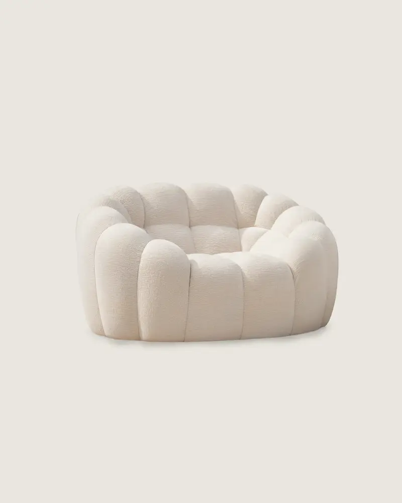 Sillón 1 plaza blanco moderno Grande Miami