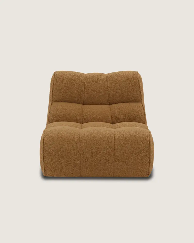 Sillón 1 plaza teja moderno grande Nude