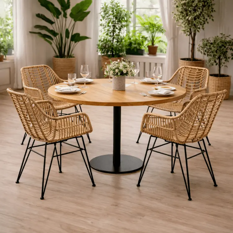 Sillon comedor de ratán Lionel natural