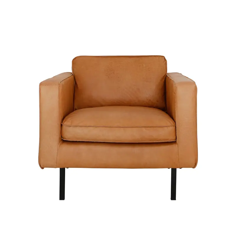 Sillón de cuero - Gordon - Coñac