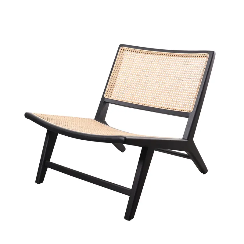 Sillón de Mimbre - Flora - Negro